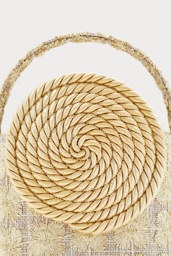 D'estrëe Paris Mini Bag With Passementerie Detail Beige