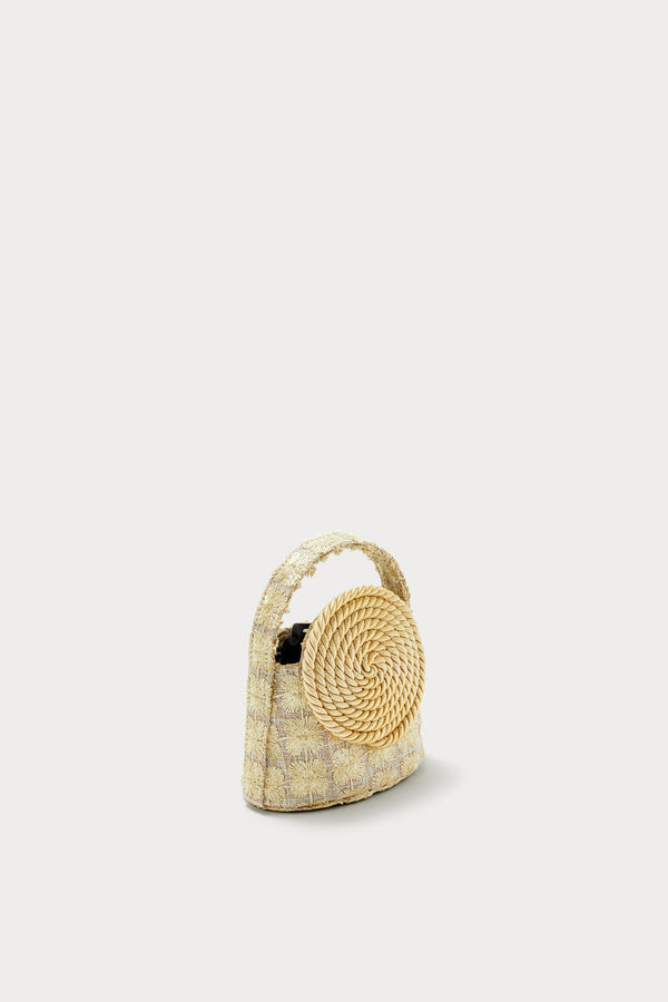 D'estrëe Paris Mini Bag With Passementerie Detail Beige