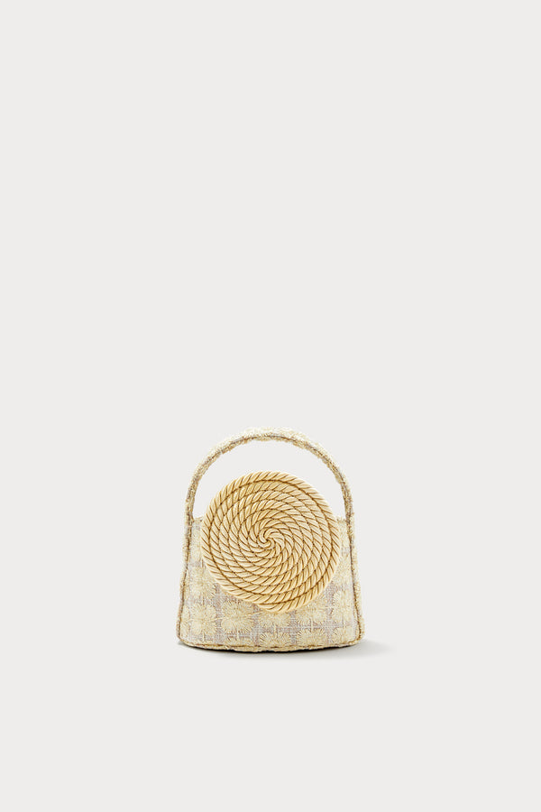 d'estrëe paris Mini Bag with Passementerie Detail Beige