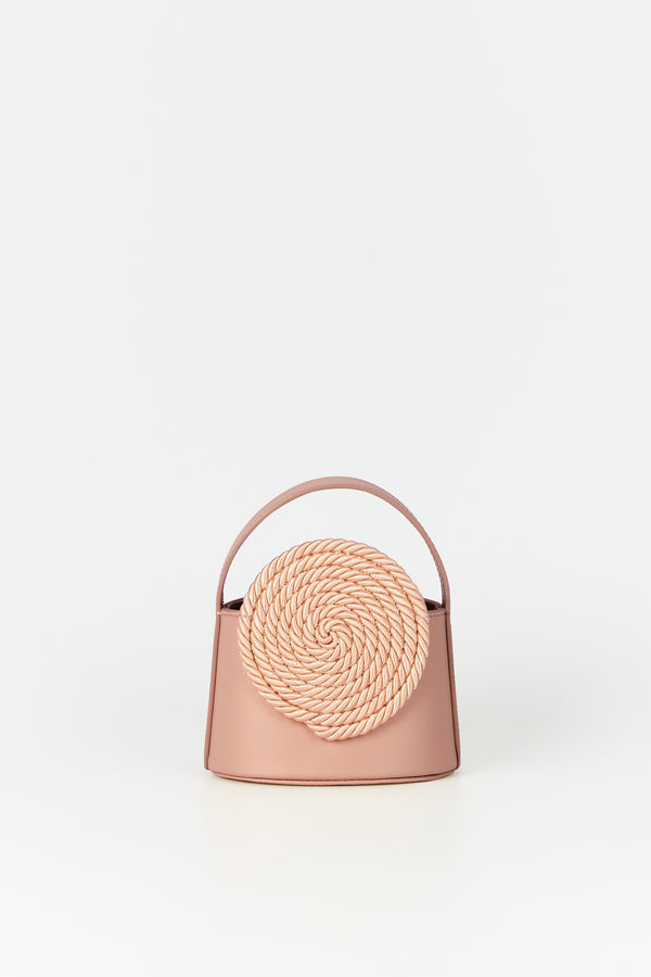 d'estrëe paris Mini Leather Bag with Passementerie Detail Pink