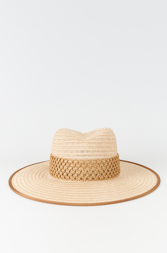 d'estrëe paris Natural Straw Hat with Intricate Band