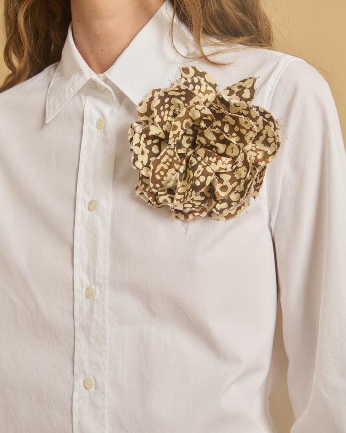 Diega BROCHE FLORIO 1 CHOCO CAMEL ECRU