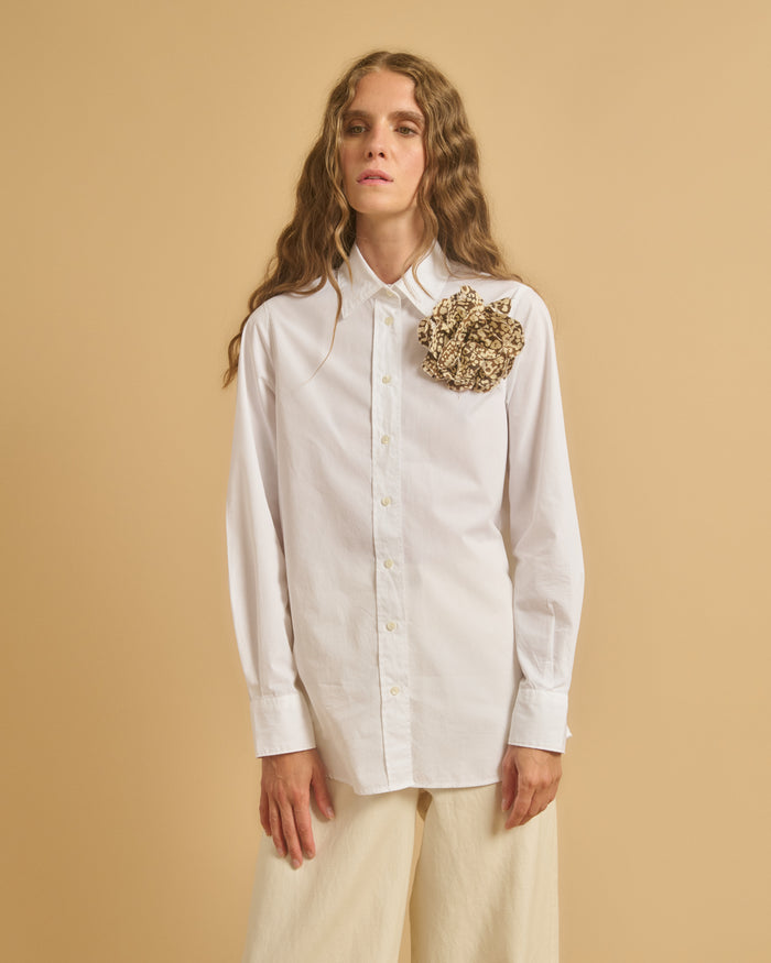 diega BROCHE FLORIO 1 CHOCO CAMEL ECRU