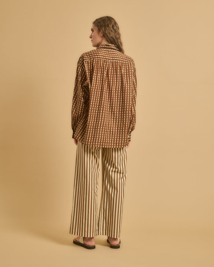 Diega CHEMISE CALBIZA 1 CAMEL TERRE ECRU