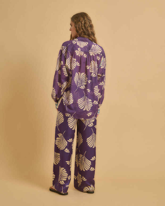 Diega CHEMISE CALBIZA 3 VIOLET BLEU ECRU