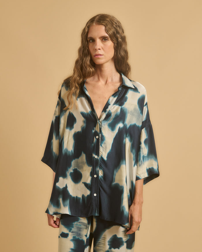 diega CHEMISE CLARA 1 BLEU ECRU