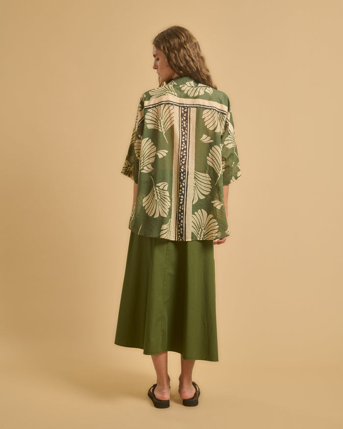 Diega CHEMISE CLARA 2 VERT MARINE ECRU