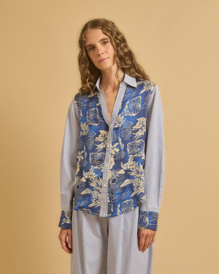 diega CHEMISE CLIDA 1 BLEU BLANC