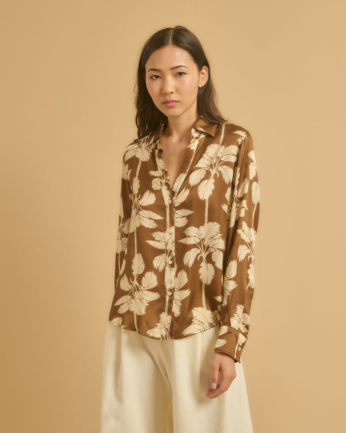 diega CHEMISE CLIDA 2 CAMEL ECRU