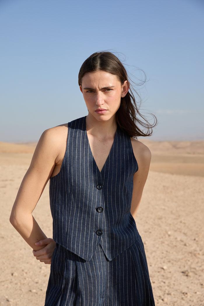 diega GILET GAYO 1 BLEU BLANC