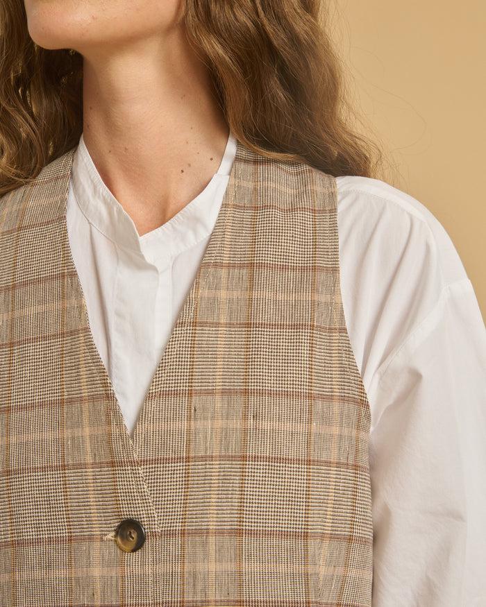 Diega GILET GAYO 1 CAMEL ECRU