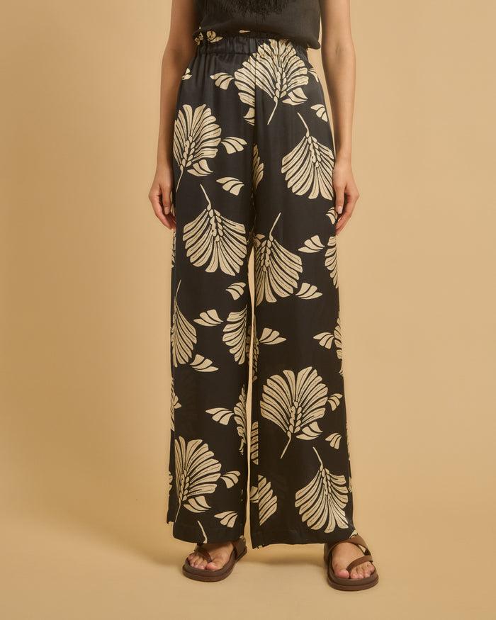 Diega PANTALON PACIANO 1 NOIR CAMEL ECRU