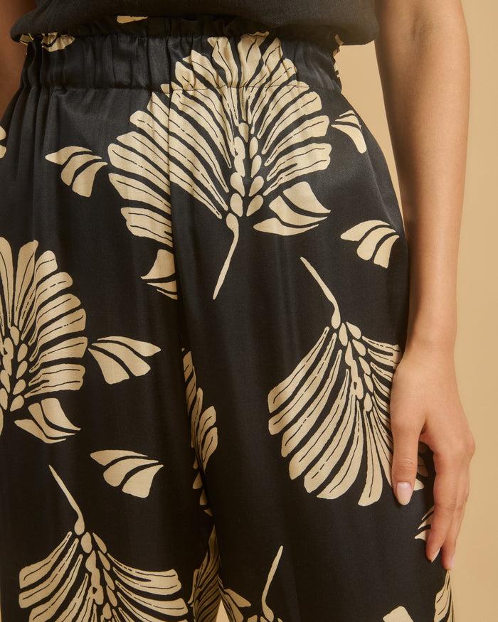 Diega PANTALON PACIANO 1 NOIR CAMEL ECRU