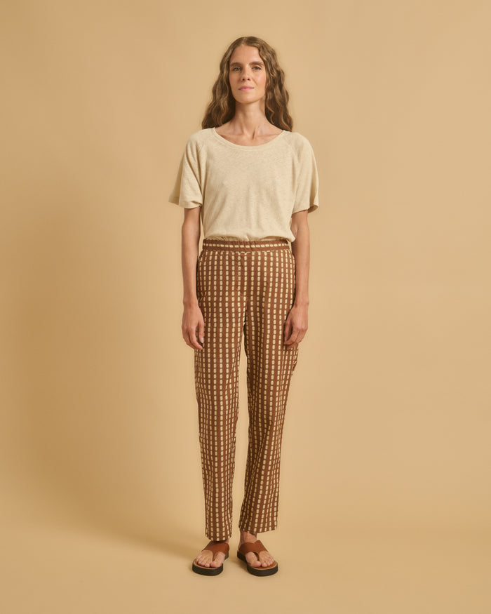 diega PANTALON PACIFIO 1 CAMEL TERRE ECRU