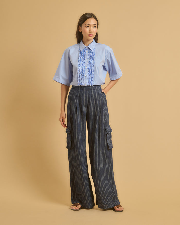 diega PANTALON PACO 1 BLEU BLANC