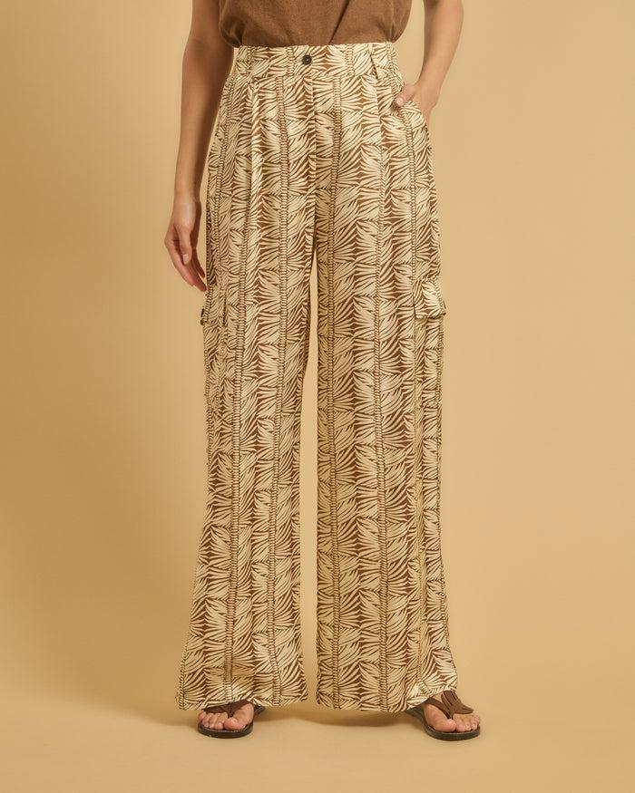 Diega PANTALON PAPANO 2 ECRU CAMEL