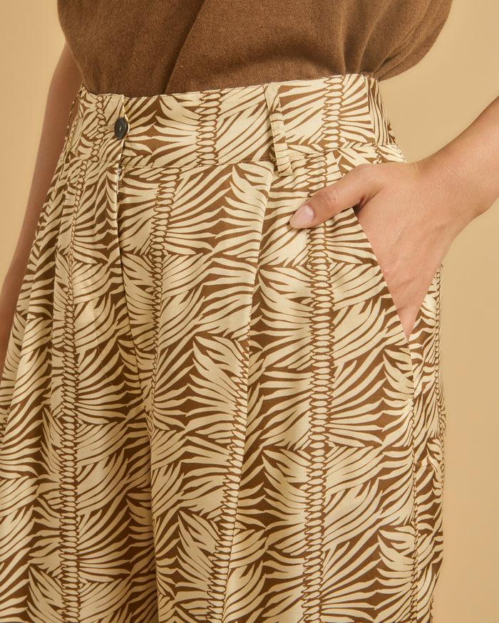 Diega PANTALON PAPANO 2 ECRU CAMEL