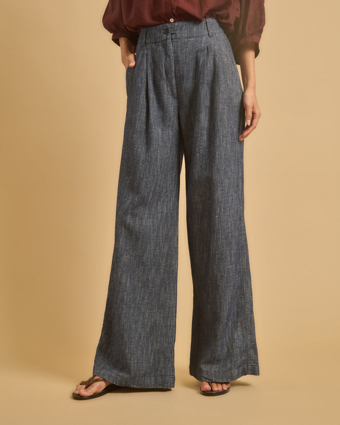 Diega PANTALON PAVANO 1 BLEU