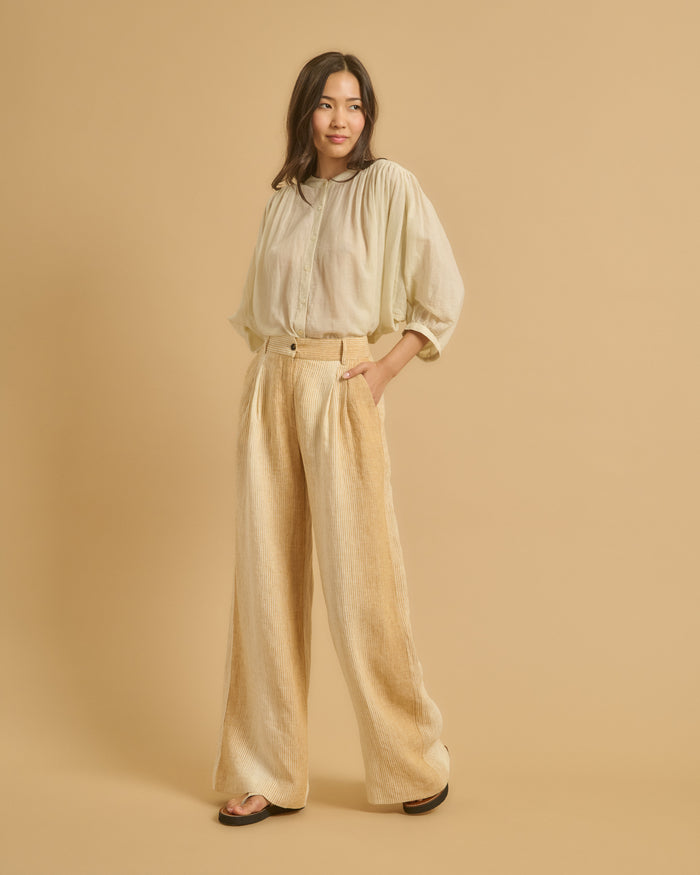 diega PANTALON PAVANO 3 PAILLE ECRU