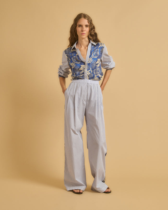 diega PANTALON PEPO 1 BLEU BLANC