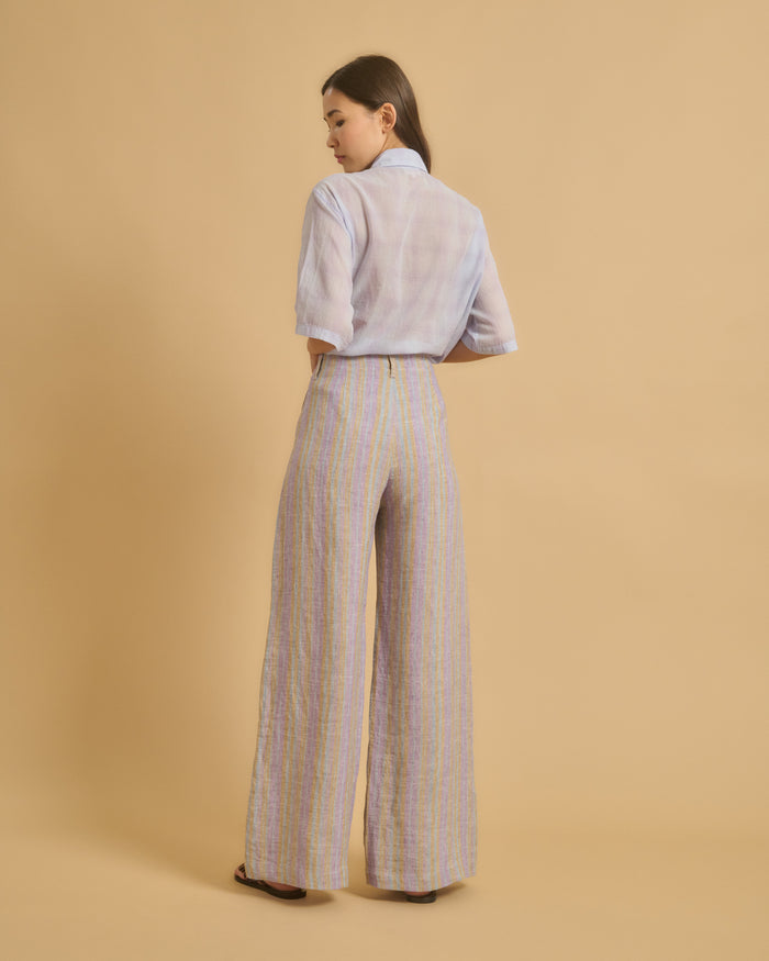 Diega PANTALON POMEO 1 CIEL VIOLET TAUPE