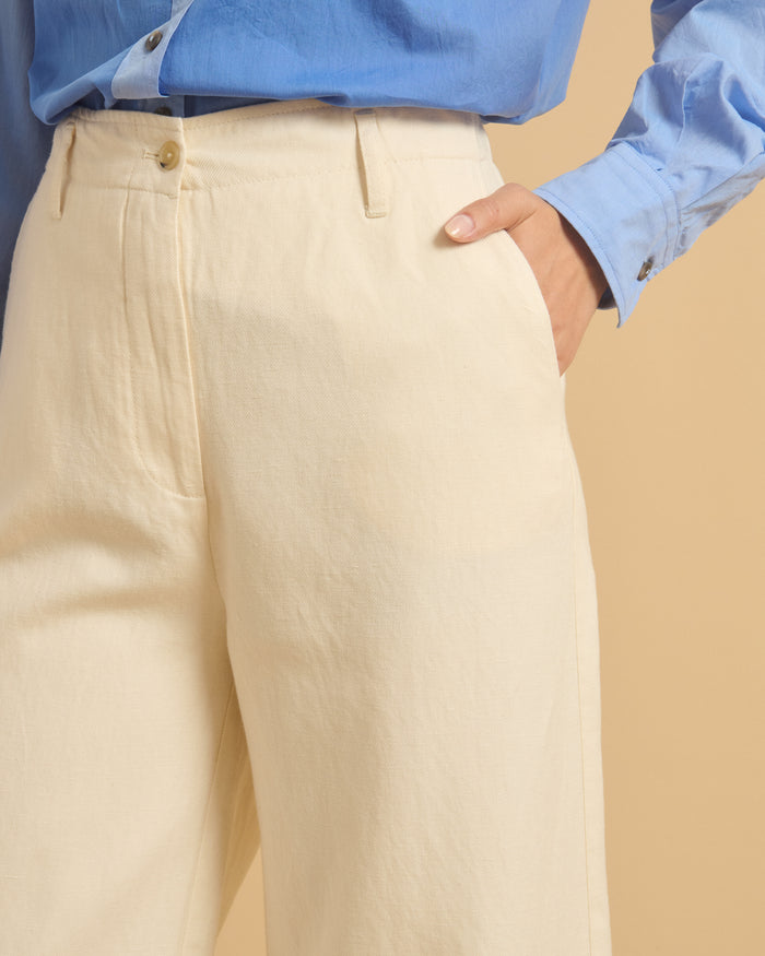 Diega PANTALON POMEO 1 ECRU