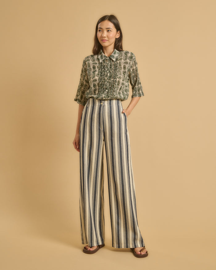 diega PANTALON POMEO 1 ECRU MARINE