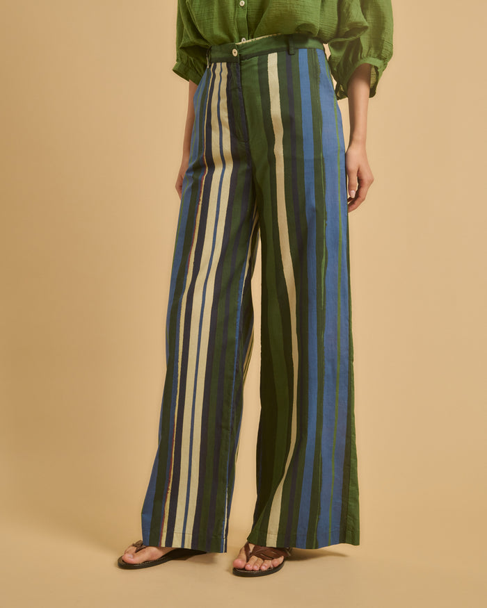 Diega PANTALON POMITO 2 VERT BLEU FOG