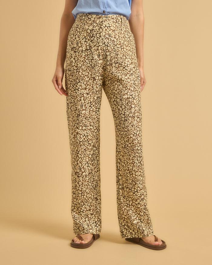 Diega PANTALON POMO 1 CHOCO CAMEL ECRU