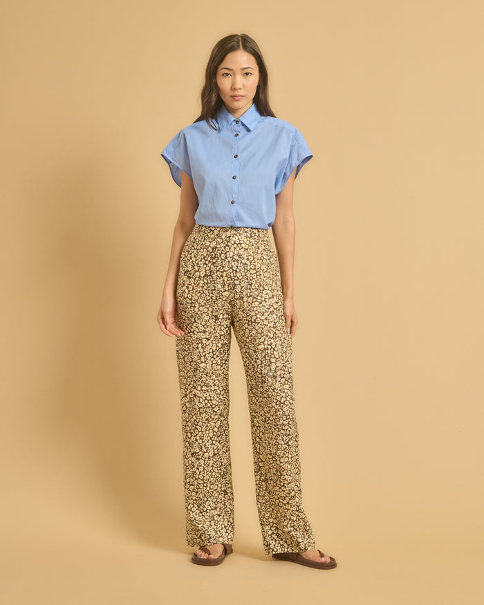 diega PANTALON POMO 1 CHOCO CAMEL ECRU