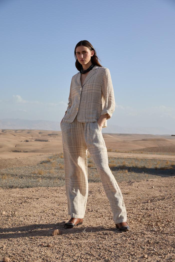 Diega PANTALON PORTIO 1 ECRU MARINE