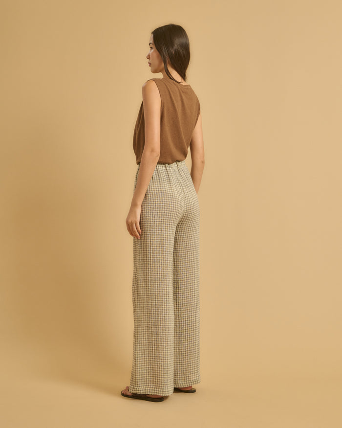 Diega PANTALON PORTORICO 1 ECRU CHOCO NOIR