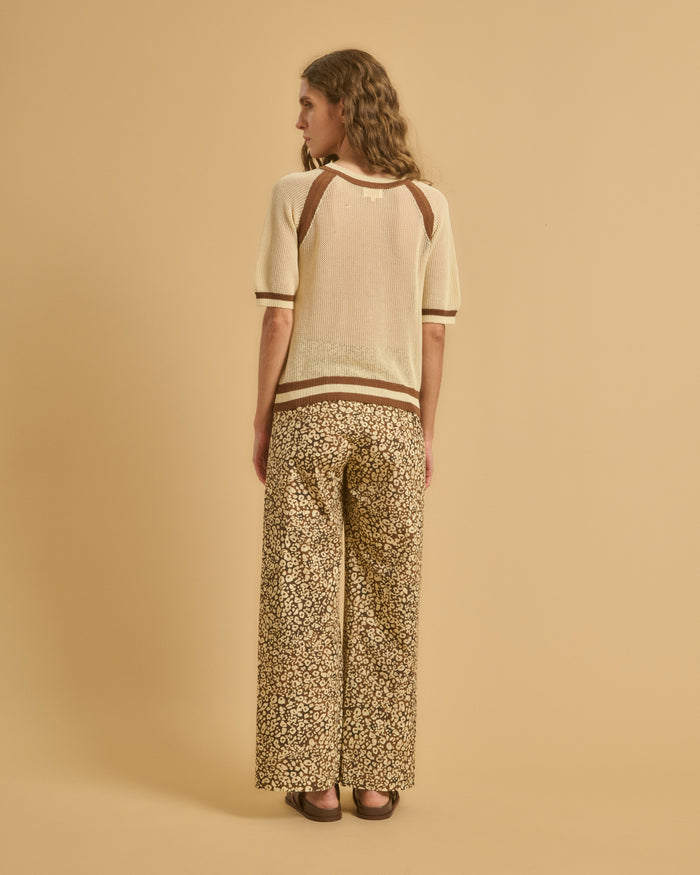 Diega PULL PLUO 1 ECRU/CAMEL