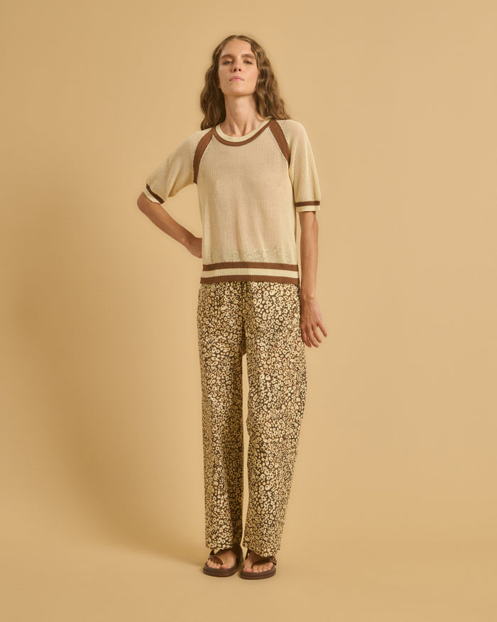 Diega PULL PLUO 1 ECRU/CAMEL