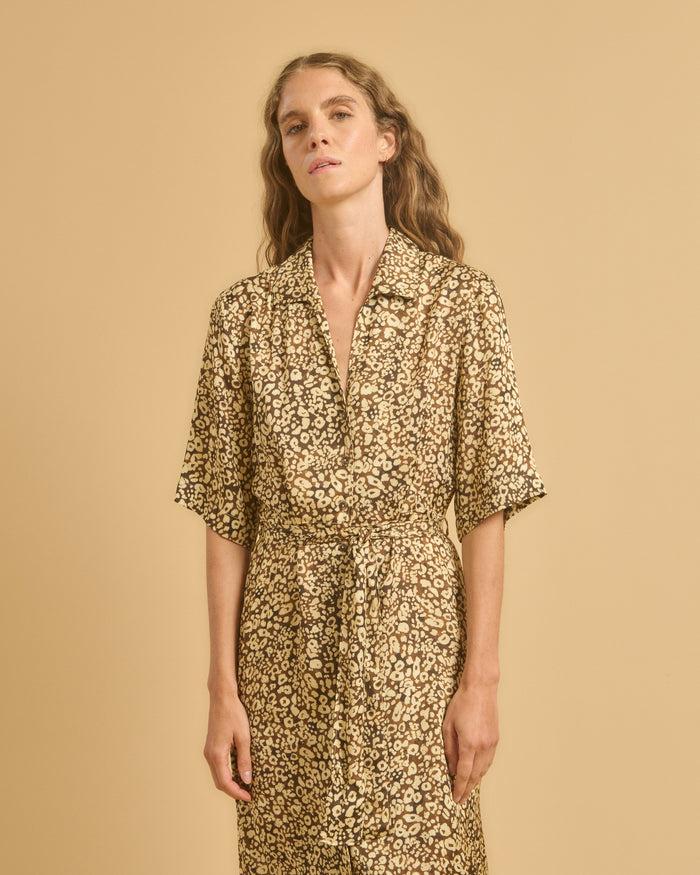 Diega ROBE RAVIVA 1 CHOCO CAMEL ECRU