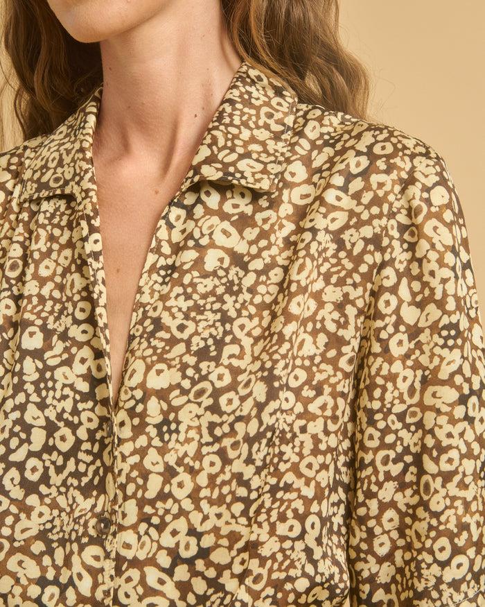 Diega ROBE RAVIVA 1 CHOCO CAMEL ECRU