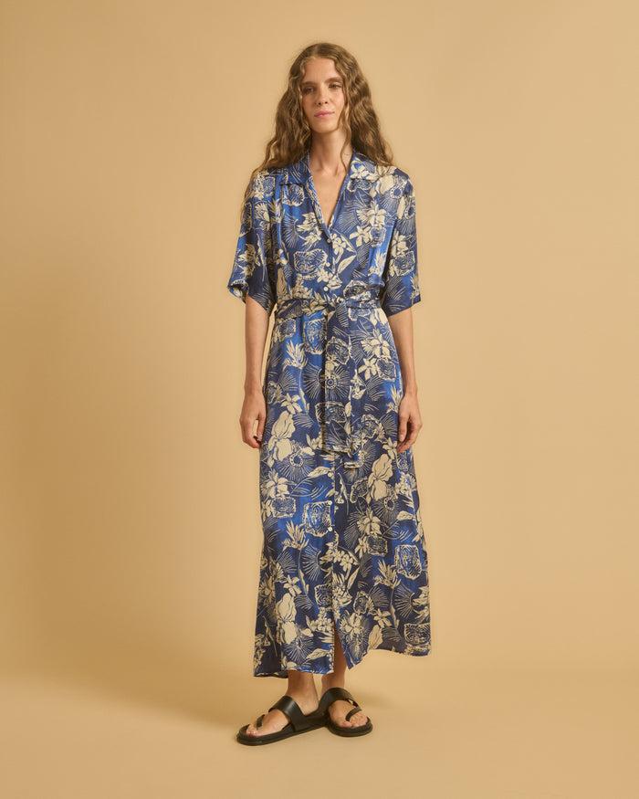 diega ROBE RAVIVA 3 BLEU ECRU