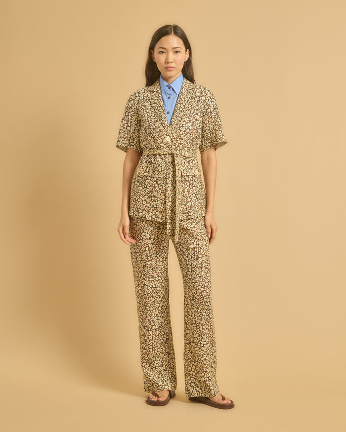 Diega SURCHEMISE CHAMBA 1 CHOCO CAMEL ECRU