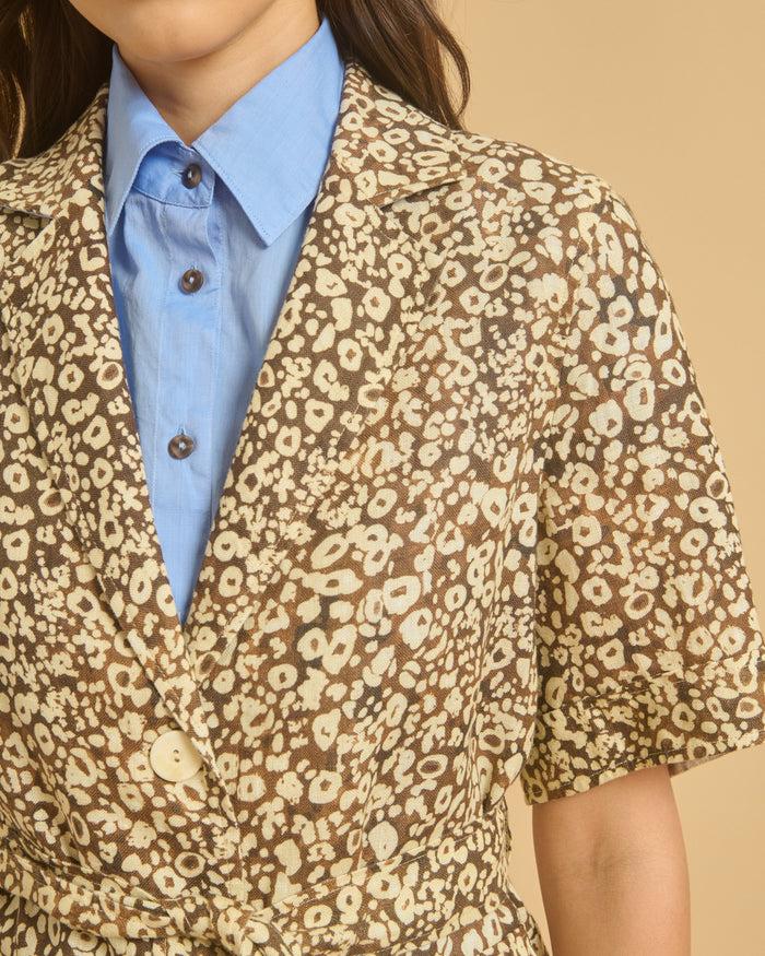 Diega SURCHEMISE CHAMBA 1 CHOCO CAMEL ECRU