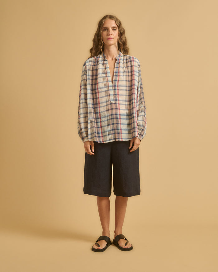 Diega TOP TOLPA 1 BLEU ECRU ROSE