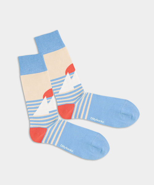 dilly socks Notre chaussettes: Abstract Sailing