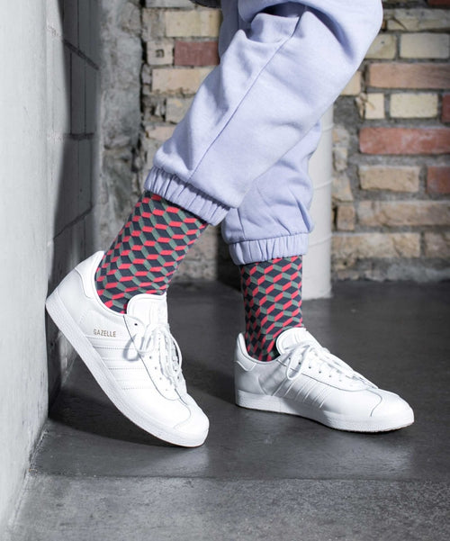 Dilly Socks Notre Chaussettes: Afterglow Dice