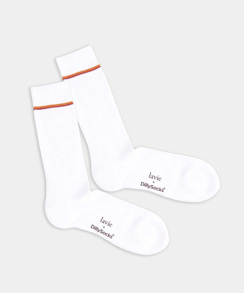 dilly socks Notre chaussettes: Aksel white
