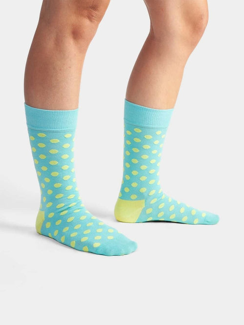 Dilly Socks Notre Chaussettes: Big Yellow Dots