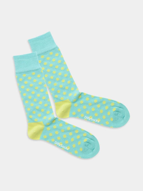dilly socks Notre chaussettes: Big Yellow Dots