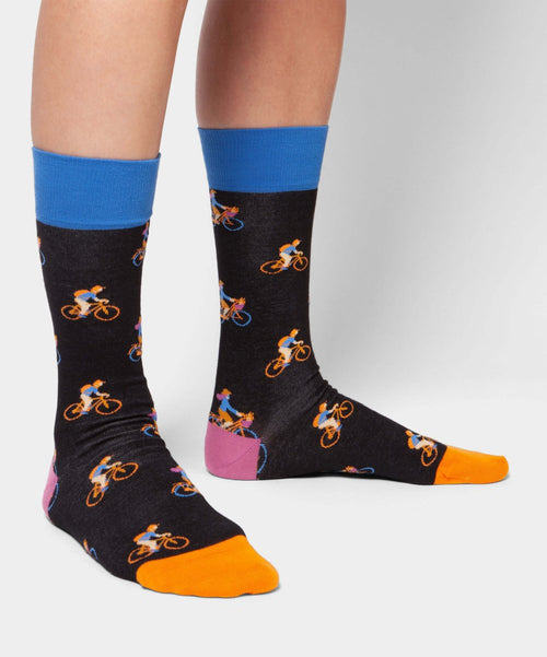 Dilly Socks Notre Chaussettes: Bikes At Night