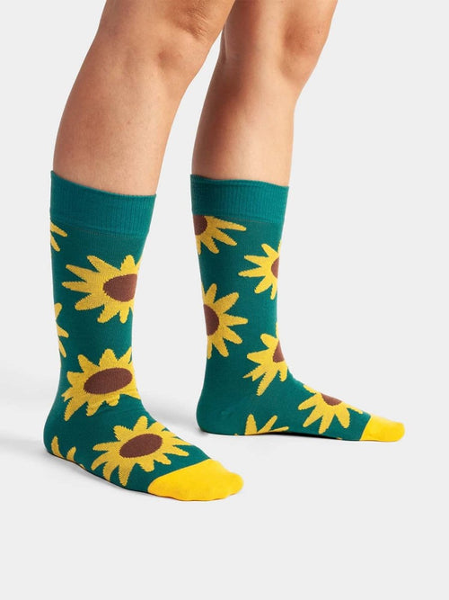 Dilly Socks Notre Chaussettes: Blooming Sunflower