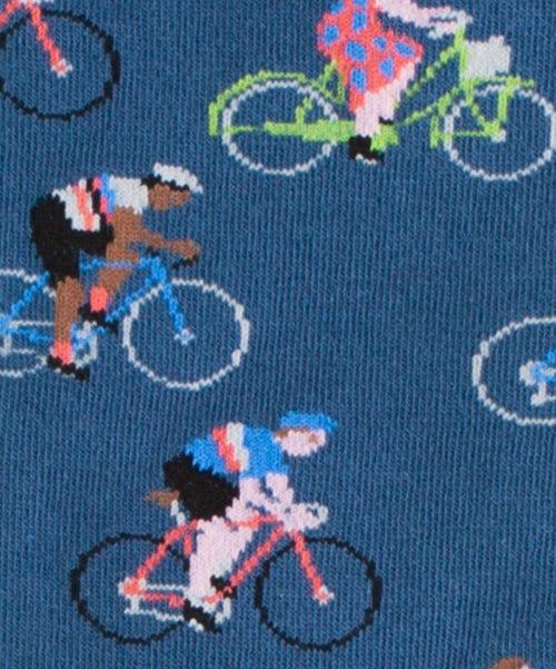 Dilly Socks Notre Chaussettes: Blue Bike