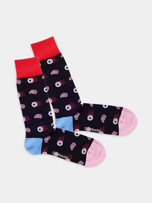 dilly socks Notre chaussettes: Burning Eyes