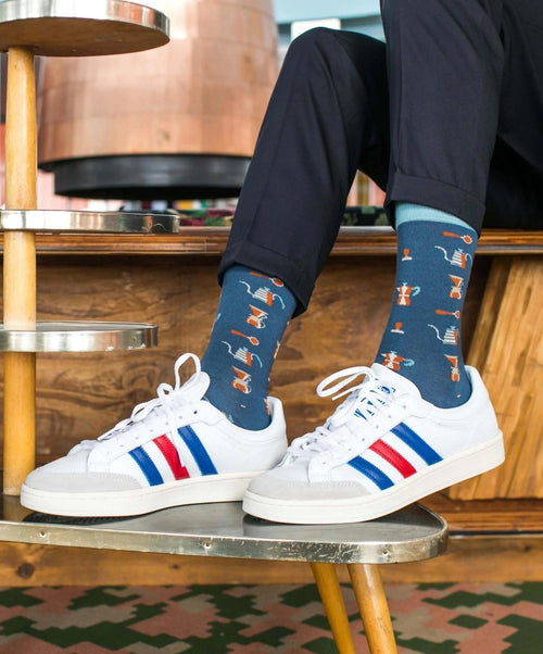 Dilly Socks Notre Chaussettes: Cafe Au Lait